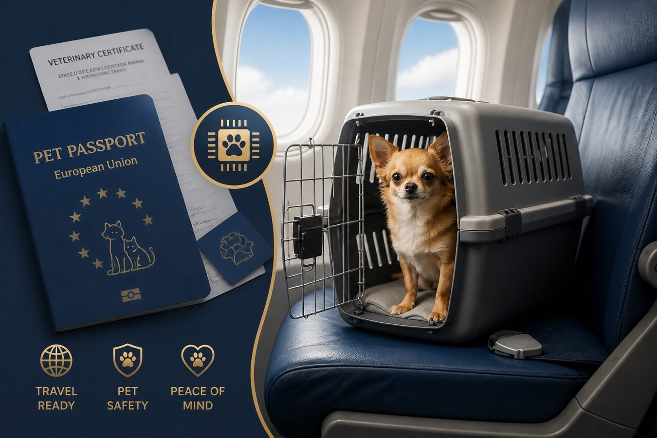 Viaje con mascota: certificado veterinario, microchip y documentación para el avión